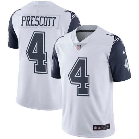 dallas cowboys dak prescott nike white game replica jersey|dak prescott jersey 3xl.